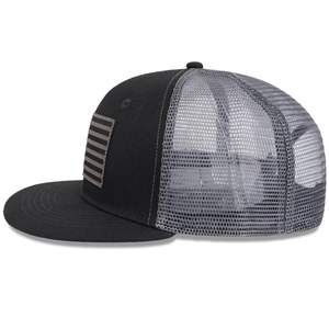 Casquettes de basket-ball de haute qualité personnalisées à 5 panneaux avec broderie 3D en acrylique et laine, à visière plate et fermeture snapback - Product Image 5