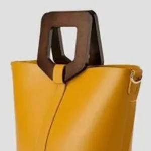 Magnifique pochette bohème en bois avec chaînes métalliques et détail bouton, sac de soirée indien artisanal durable, sac à vêtements - Product Image 6