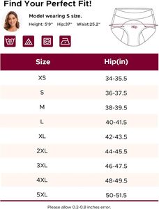 Ropa Interior Menstrual Reutilizable para Mujer, de Cintura Alta, Resistente a Fugas, de Algodón Suave, Transpirable, Ecológica, que Absorbe la Humedad - Product Image 6