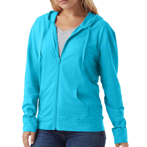 Hoodie d'hiver pour femme, haut de gamme, entièrement zippé, avec logo frontal, en polaire douce, respirant et écologique, design personnalisé - Product Image 4