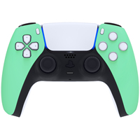 Pour coque avant du contrôleur PS5-Façade de remplacement personnalisée mate vert menthe, conception de poignée ergonomique