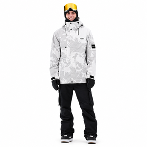 Chaqueta de Snowboard Profesional Impermeable con Camuflaje para Hombre, Abrigo de Esquí Térmico Transpirable de Invierno con Capucha, Ropa Exterior Cortavientos para la Nieve - Product Image 5