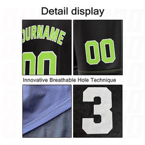 Uniforme de Baloncesto Profesional Personalizado en Negro y Amarillo, Ropa de Baloncesto Sublimada, Conjunto de Camiseta y Pantalones Cortos de Buena Calidad - Product Image 4