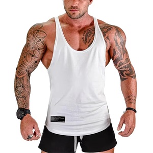 Débardeur de sport côtelé sans manches pour homme, personnalisé OEM, moulant, pour la course, la gym et le fitness - Product Image 1