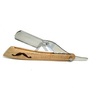 Rasoir droit pliant en acier inoxydable avec verrouillage pivotant, style turc, support de lame unique, logo personnalisé, pour rasage humide masculin (Shavette) - Product Image 6