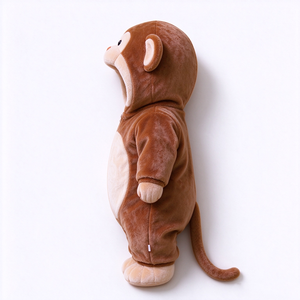 Combinaison personnalisée pour bébé en forme de singe, combinaison pour bébé en peluche, tenue pour bébé en forme de singe, combinaison à capuche pour bébé, costume d'animal pour nouveau-né - Product Image 5