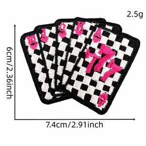 Patchs brodés perlés personnalisés, appliques de perles de rocaille tendance pour vestes, sacs, chapeaux, vêtements, tissu sergé, thermocollants, vente en gros - Product Image 4
