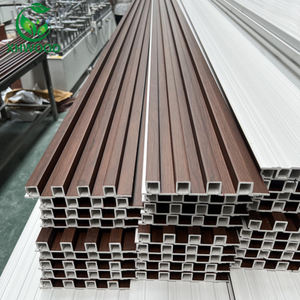 Pannello interno WPC legno composito di plastica a parete scanalato <span class=keywords><strong>rivestimento</strong></span> per pareti e tavole di superficie - Product Image 6