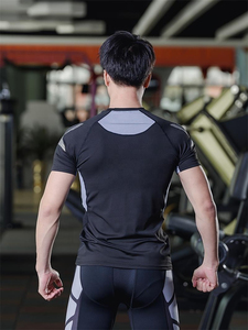 Men's spandex rash guard UPF50 breathable protection <b>Surf</b> and dive compression shirt MMA gym compression wear - Product Image 6