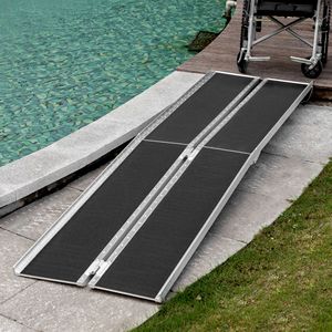 Rampa de Acceso de Aluminio de 3 Metros, Plegable y Antideslizante, para Acceso Rápido a Escalones de Puertas - Product Image 1