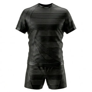 Conjunto de Uniforme de Rugby Personalizado, Antibacteriano, Transpirable, de Secado Rápido, Ecológico, Manga Corta, Ropa Deportiva de Equipo, Poliéster - Product Image 2