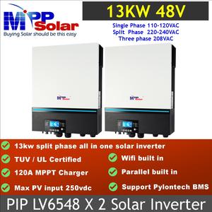 LV6548V*2 13kW 48V 500V Double 120A MPPT Onduleur Chargeur Solaire AC-AC Onde Sinusoïdale Pure Hors Réseau Monophasé 16kW Max PV 99% - Product Image 4