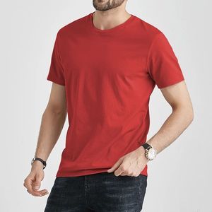 T-shirts pour hommes de haute qualité, coupe ajustée, manches courtes, col rond, tendance streetwear, 100% coton, 180g, avec logo personnalisé imprimé - Product Image 1