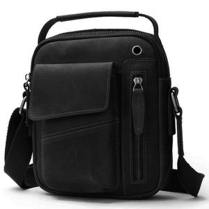 Sac bandoulière vintage en cuir PU avec chaîne, étanche, avec coussin d'air, fermeture éclair et fermoir – Sac de sport unisexe tendance pour l'extérieur - Product Image 6