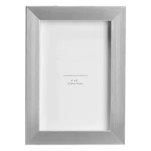 Metal & Glass Desk Photo Frame With Silver Matte Finishing Rectangular Shape Good Quality For Home Decoration Wholesale Price