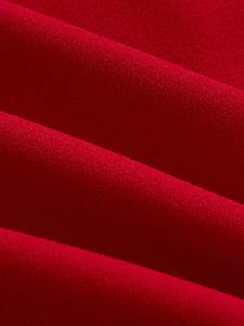 Robe décontractée pour femme à manches longues, col en V, style halter, avec col contrastant et ourlet évasé – Légère et fluide pour le printemps, l'automne et l'hiver - Product Image 5