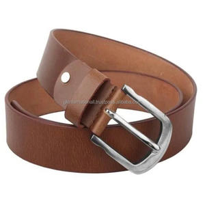 Cinturón de cuero informal Retro Vintage para hombre, primera capa, hebilla de cuero de vaca, cinturón hecho a mano, gran oferta - Product Image 6