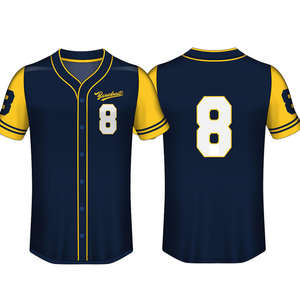 Camiseta de Béisbol Americana con Camuflaje Personalizada al por Mayor, Camiseta Casual de Manga Corta para Hombre, 100% Algodón, Cuello en V, Camiseta de Equipo - Product Image 4