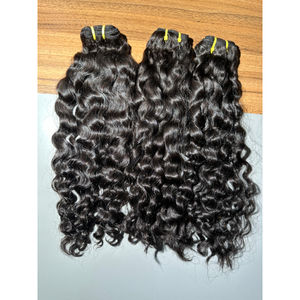 100% Raw Curly Virgin Unprocessed <b>Cheap</b> Single Donor Double Drawn Weft Remy Hair <b>Extensions</b> Direct From Indian Factory Price - Product Image 4