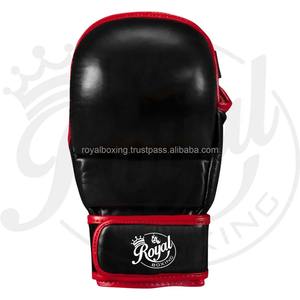 Guantes de Boxeo y MMA de Cuero de 10 oz de Nivel Profesional, con Logotipo Personalizado, Guantes de Grappling de Medio Dedo, Opciones de Venta al Por Mayor - Product Image 3