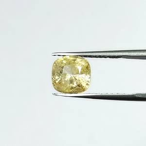 Saphir jaune naturel de 3,91 carats, taille coussin, provenant du Sri Lanka, pierres précieuses en vrac pour la fabrication de bijoux et de bagues, Ratti Chart 4.25 YCIN-214 - Product Image 3
