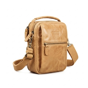 Wholesale Men's Vintage Winter Summer Small Genuine Leather Crossbody <b>Shoulder</b> Bag Travel Multi-Compartment Mini Luxury - Product Image 2