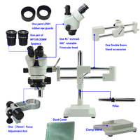 3.5X-180X Microscopic Carving Industrial Stereo Zoom Microscope for Inspection Repair