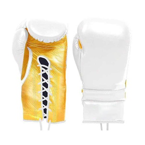 Último Diseño, Más Vendido, Set de Boxeo Personalizado, Cuero Genuino, Color Blanco y Dorado, Kit Completo para Entrenamiento de Boxeo - Product Image 2