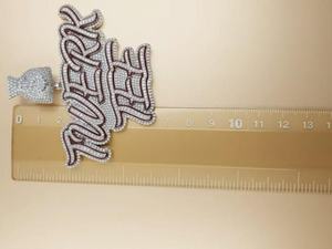 Custom $ <b>Sign</b> Money Bag Bail Pendant 925 Silver Pendant Hip Hop Jewelry VVS Moissanite <b>enamel</b> Latter Pendant Initial Charms - Product Image 2