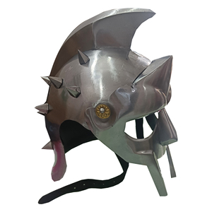 หมวกนักรบโรมัน กลาดิเอเตอร์ เหล็กกล้าอ่อน ป้องกันเต็มหน้า สำหรับคอสเพลย์ ชุดแสดงประวัติศาสตร์ ของสะสม และของตกแต่งบ้าน - Product Image 6