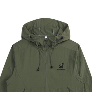<b>Smart</b> Appeal Winter Lightweight Windbreaker Hooded <b>Jacket</b> Quick Dry Breathable Custom Made Sports Front Logo - Product Image 2