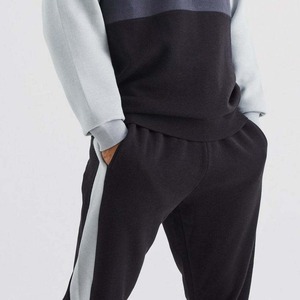 High Quality Printing logo Men's Sweat Suit Crew Neck 100% Cotton Sweatshirt Jogger Set <b>Tracksuits</b> for Men - Product Image 5