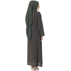 Hot Sale New Model Wholesale Open Front Long Abaya Muslim Clothing <b>Flare</b> Batwing Sleeves Women Traditional Abaya Ladies Abayas - Product Image 2