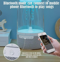 Portable en gros romantique 3D méduse veilleuse pour enfants cadeau avec haut-parleur Bluetooth jouer de la musique son doux couleur RVB