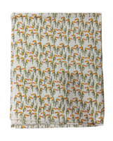 Couette en coton avec motif de toucan, pliée, pour toutes les saisons, décoration d'intérieur, style simple, lavable en machine