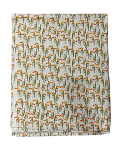 Couette en coton avec motif de toucan, pliée, pour toutes les saisons, décoration d'intérieur, style simple, lavable en machine - Product Image 3