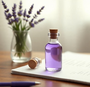 น้ำมันหอมระเหยลาเวนเดอร์ออร์แกนิคฮิมเวดา บริสุทธิ์ 100% ขนาด 10 มล. ละลายน้ำได้ กลั่นด้วยไอน้ำจากดอกลาเวนเดอร์ ใช้เป็นมอยเจอร์ไรเซอร์ในรถยนต์และอโรมาเธอราพี - Product Image 2