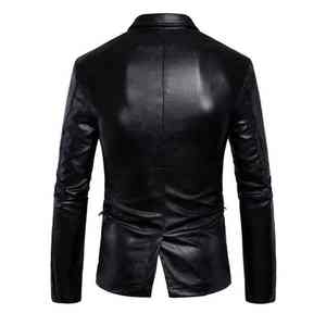 Blazer Britannique en Cuir Respirant Anti-Plis de Haute Qualité pour Hommes – Vente en Gros SOLID INTERNATIONAL - Product Image 2