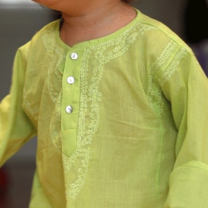 Vêtements d'été en coton smocké pour fille, tenue décontractée, pour femme, Mini Frock, rose, avec jolie broderie de bourgeon de rose - Product Image 3