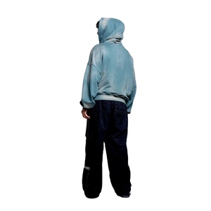 Men's Oversized <b>Tie</b>-<b>Dye</b> <b>Hoodie</b> Regular Fit Gradient Color Cotton French Terry Casual Autumn Wear With Front Pocket - Product Image 2