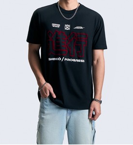 เสื้อยืดโอเวอร์ไซส์ผู้ชาย คอตั้ง ผ้าทวิลล์ โพลีเอสเตอร์ 100% หนานุ่ม ล้างสีแบบแอซิดวอช พร้อมโลโก้สั่งทำพิเศษ สไตล์สตรีทแวร์ ODM - Product Image 1