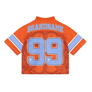 Maillot de football rétro américain streetwear personnalisé 2026 en gros – Maillot de sport en maille sublimée de haute qualité, coupe ample - Product Image 6