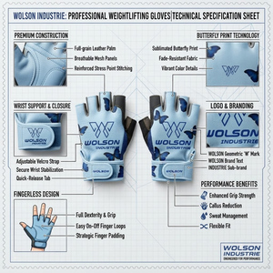Guantes de Entrenamiento CrossFit Premium de la Marca Wilson Industry, Soporte para Muñeca, Material de Neopreno Transpirable, Cierre con Cordones, para Fitness con Pesas - Product Image 4