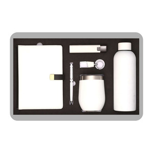 Set de Regalo Ejecutivo de Lujo en Cuero PU Personalizado con Grabado, Color Personalizado, Agenda, Bolígrafo, Taza, Botella, Llavero, Memoria USB - Product Image 1