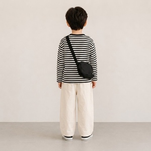 Korean style wide-leg pants for boy 65% cotton 35% polyester Breathable Anti-Shrink Casual Kids <b>Top</b> - Product Image 5