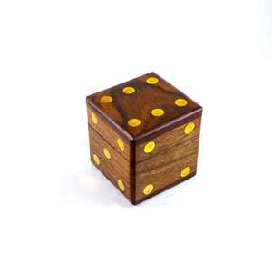 Cubo de Dados de Madera con Grabado, Dados de Madera Personalizados para Marca, Artículo Promocional de Dados de Madera - Product Image 1