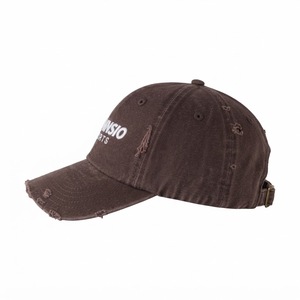 Gorra de Béisbol Marrón Desgastada con Logotipo Bordado Personalizado, Estilo Vintage, Ajustable, para Deportes y Uso Diario - Product Image 6