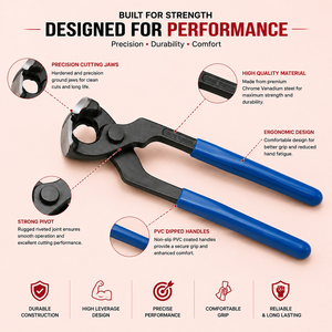 Carpenter Pincer Heavy Duty Nail <b>Puller</b> Cutting Pliers Forged Steel Construction Woodworking Workshop Hand Tool Professional Use - Product Image 2