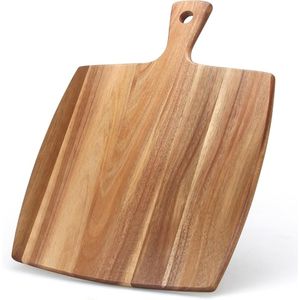 Planche à découper en bois massif, finition naturelle, robuste, pour la préparation des aliments en cuisine, planche de boucher - Product Image 2