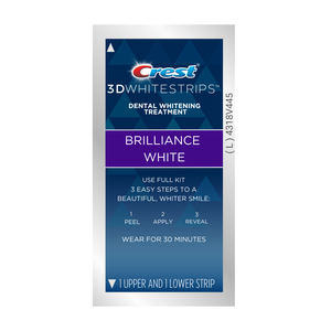 Bandelettes blanchissantes 3D Brilliance en polyéthylène flexible pour adultes – Blanchiment rapide et facile des dents à domicile – Élimination des taches - Product Image 4